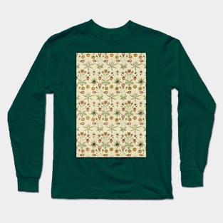 Daisy by William Morris, Vintage Textile Art Long Sleeve T-Shirt